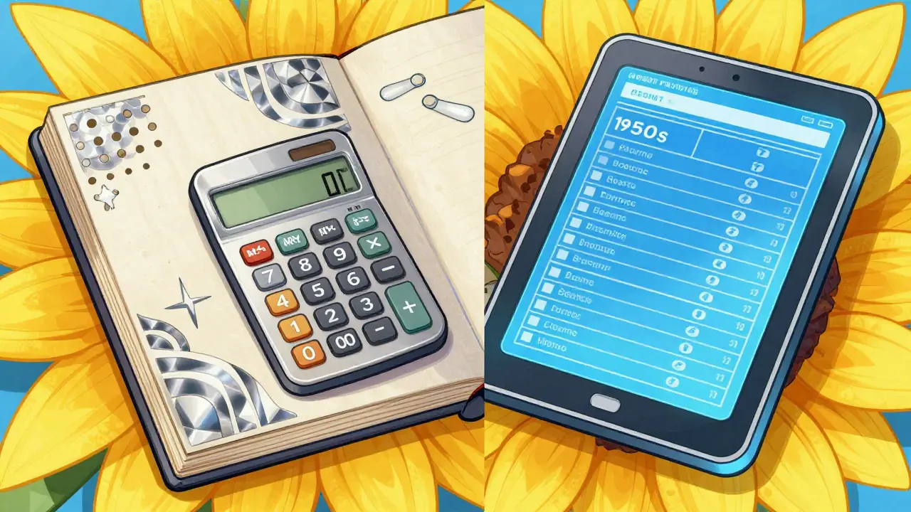 Split-screen paper journal and holographic tablet for medication tracking