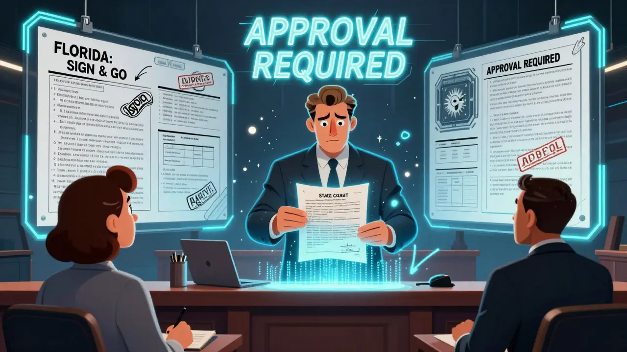 State vs Federal Law: Conflicts in Substitution Rules for Legal Counsel